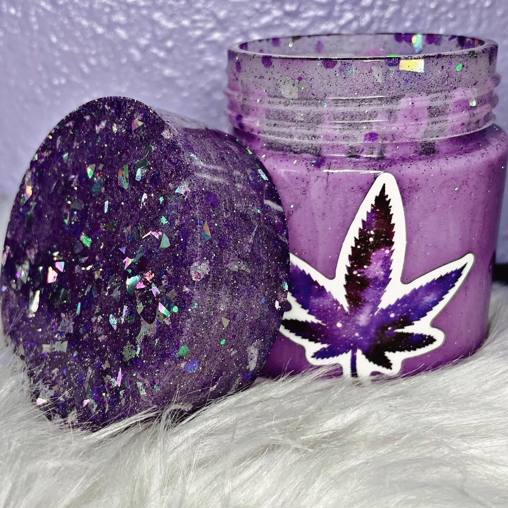 Galaxy Leaf Custom Storage Jar